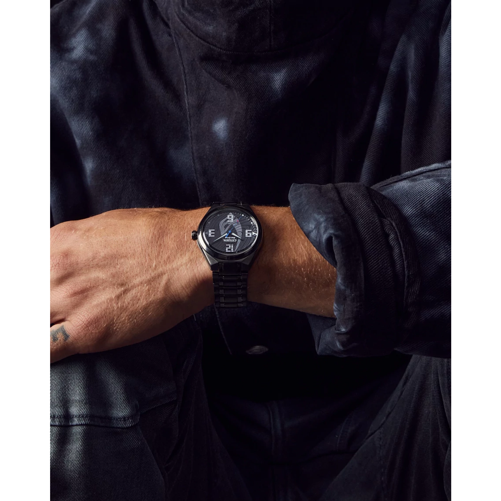 Reloj Citizen Mandalorian negro edición especial Star Wars para caballero con Eco-Drive AW2045-57W | Elegancia Relojeria